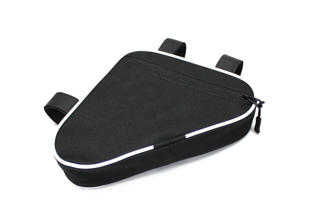 картинка Велосумка на раму BikeLine Mini, черная с белым от магазина