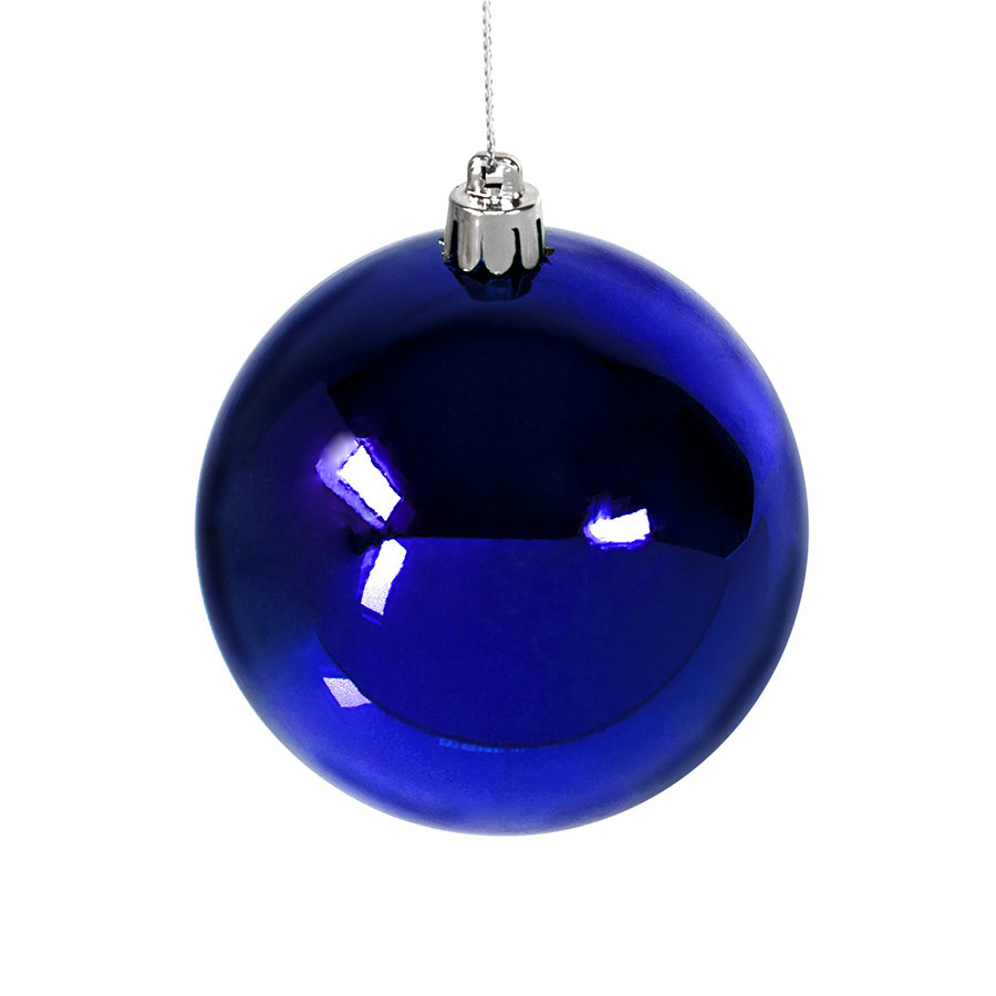 картинка Шар новогодний Gloss, диаметр 8 см., пластик, синий от магазина