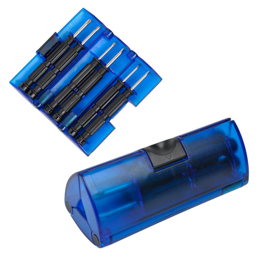 картинка Набор отверток; синий; 9,5х4х4 см; пластик, металл; тампопечать от магазина