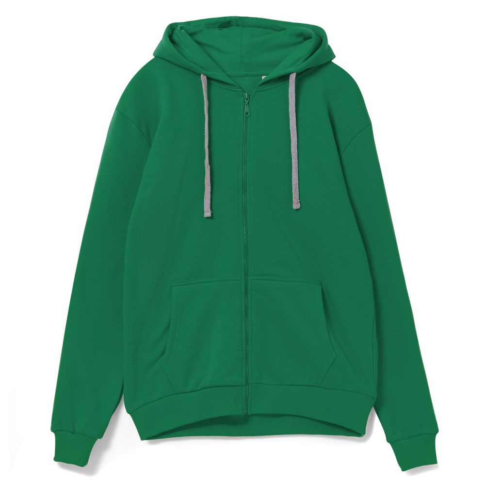 картинка Толстовка на молнии с капюшоном Siverga, зеленая от магазина