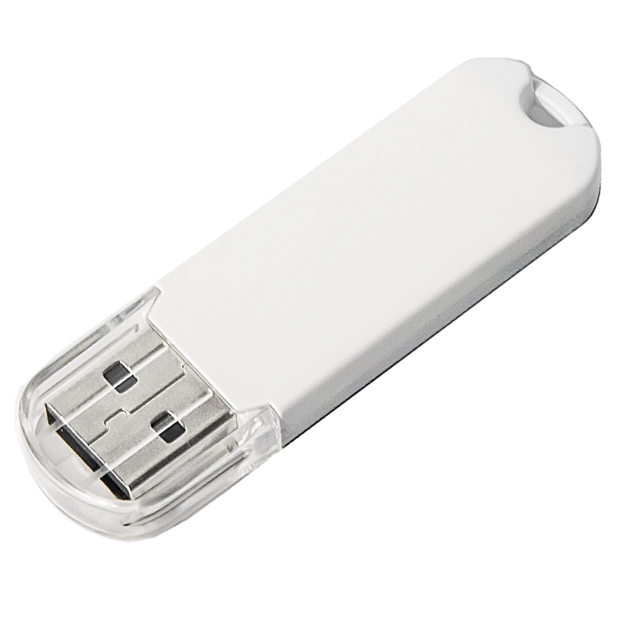 картинка USB flash-карта UNIVERSAL (16Гб), белая, 5,8х1,7х0,6 см, пластик от магазина