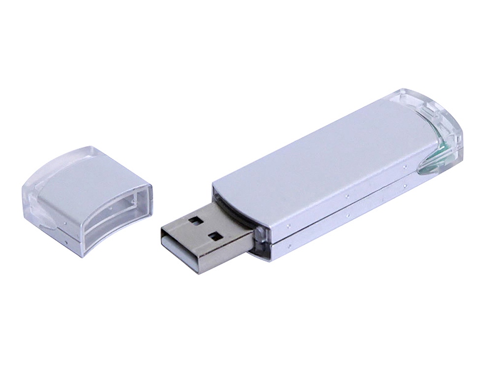 картинка USB 2.0- флешка промо на 4 Гб прямоугольной классической формы от магазина