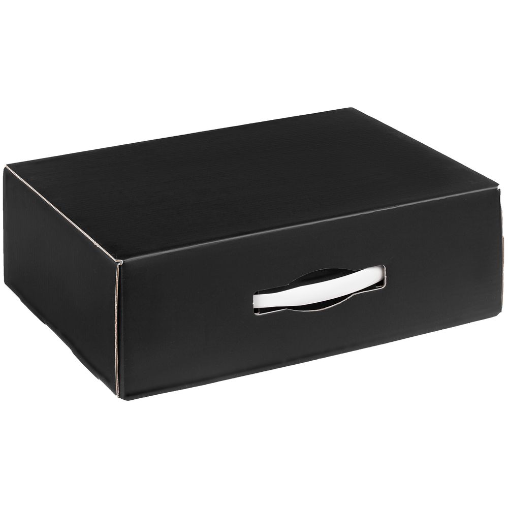 картинка Коробка Matter Light, черная, с белой ручкой от магазина