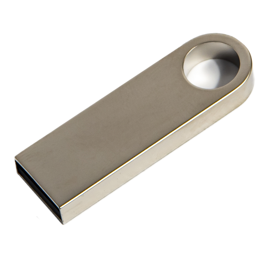 картинка USB flash-карта SMART (16Гб), серебристая, 3,9х1,2х0,4 см, металл от магазина