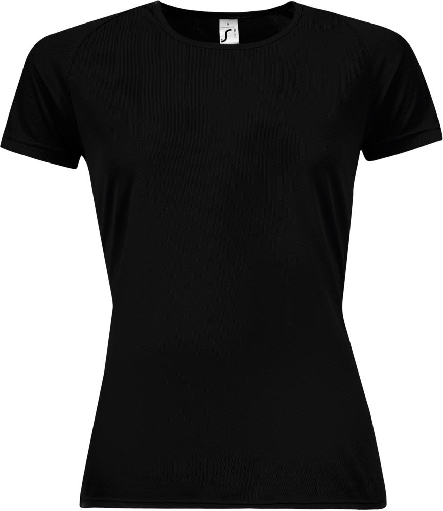 картинка Футболка женская Sporty Women 140, черная от магазина