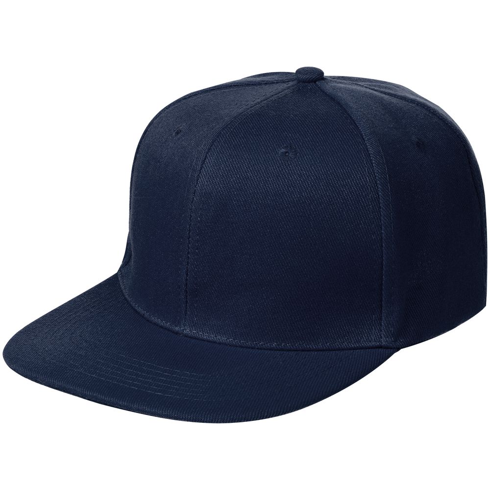 картинка Бейсболка Snapback с прямым козырьком, темно-синяя от магазина