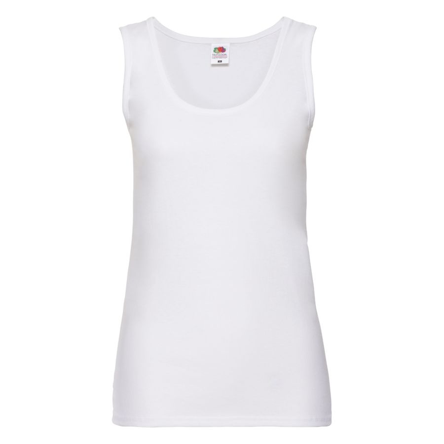 картинка Майка женская "Lady-Fit Valueweight Vest", белый,L, 97% хлопок,3%полиэстер, 165 г/м2 от магазина