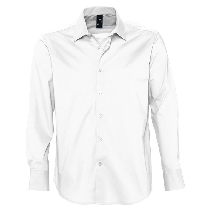 картинка Рубашка "Brighton", белый_S, 97% хлопок, 3% эластан, 140г/м2 от магазина