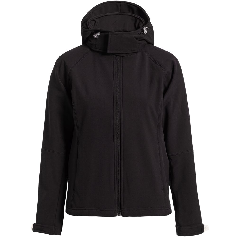 картинка Куртка женская Hooded Softshell черная от магазина