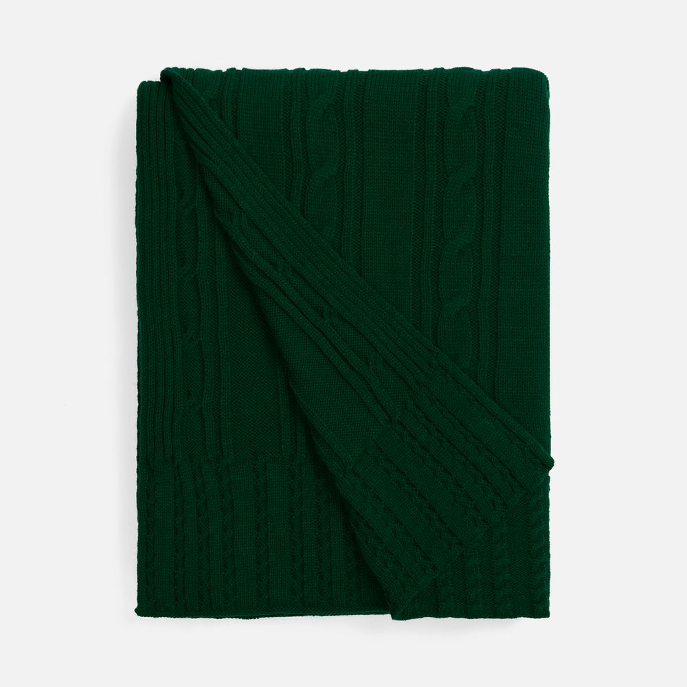 картинка Плед Remitti, темно-зеленый (хвойный) от магазина