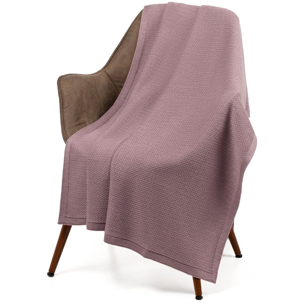 картинка Плед Ornato, розовый (пыльная роза) от магазина