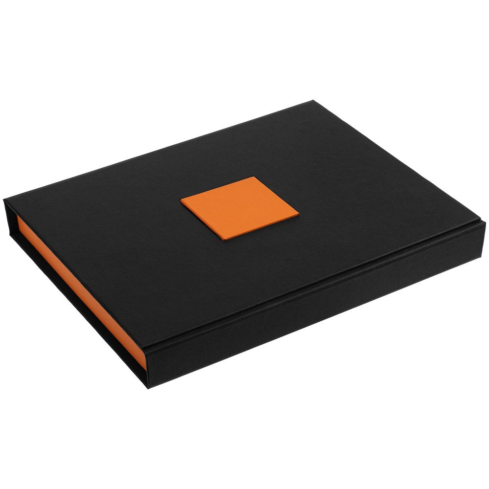 картинка Коробка под набор Plus, черная с оранжевым от магазина