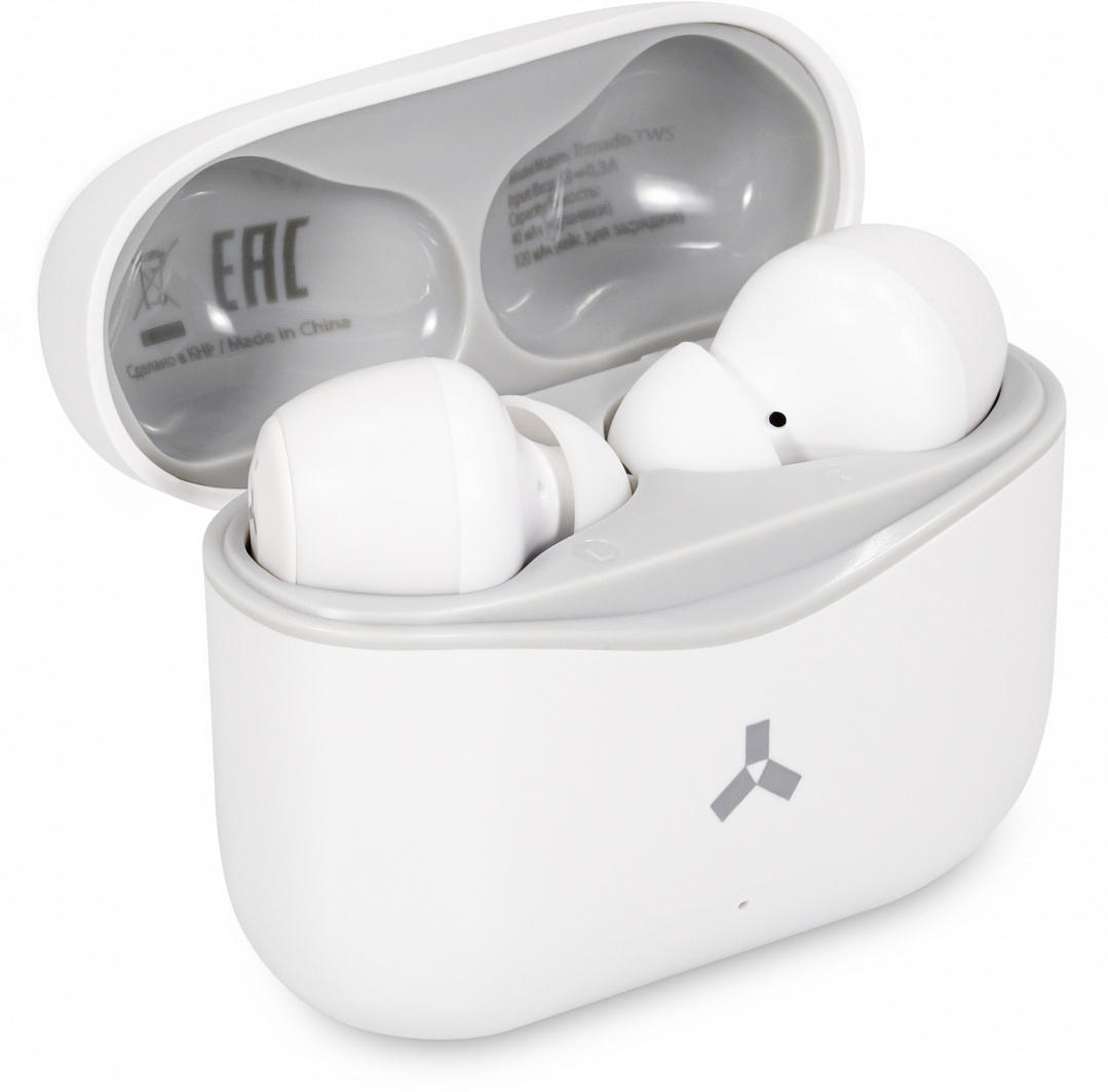 картинка Беспроводные наушники ACCESSTYLE TORNADO ANC TWS, белый от магазина