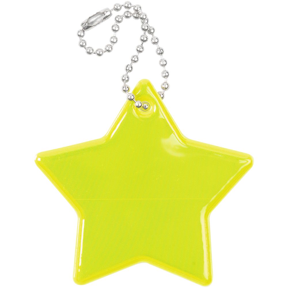 картинка Светоотражатель Spare Care, звезда, желтый неон от магазина