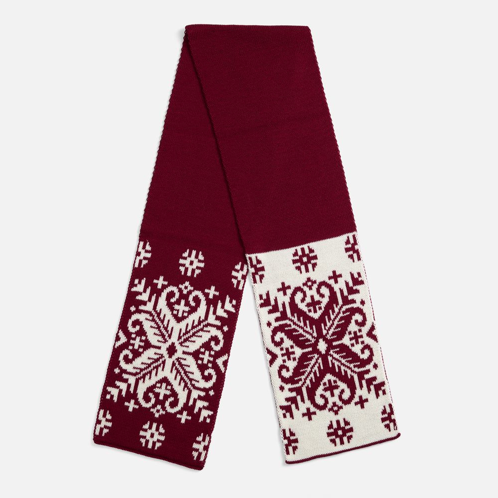 картинка Шарф Wintertude M, красный с белым от магазина