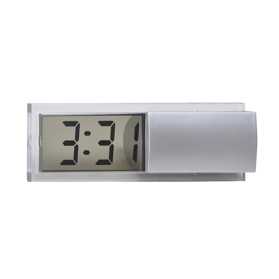 картинка Часы электронные "Minimum",  серебристые, 10*3*3 см, пластик от магазина