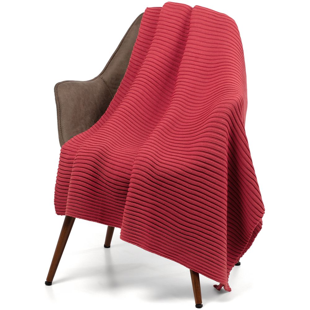 картинка Плед Quill, красный (коралл) от магазина