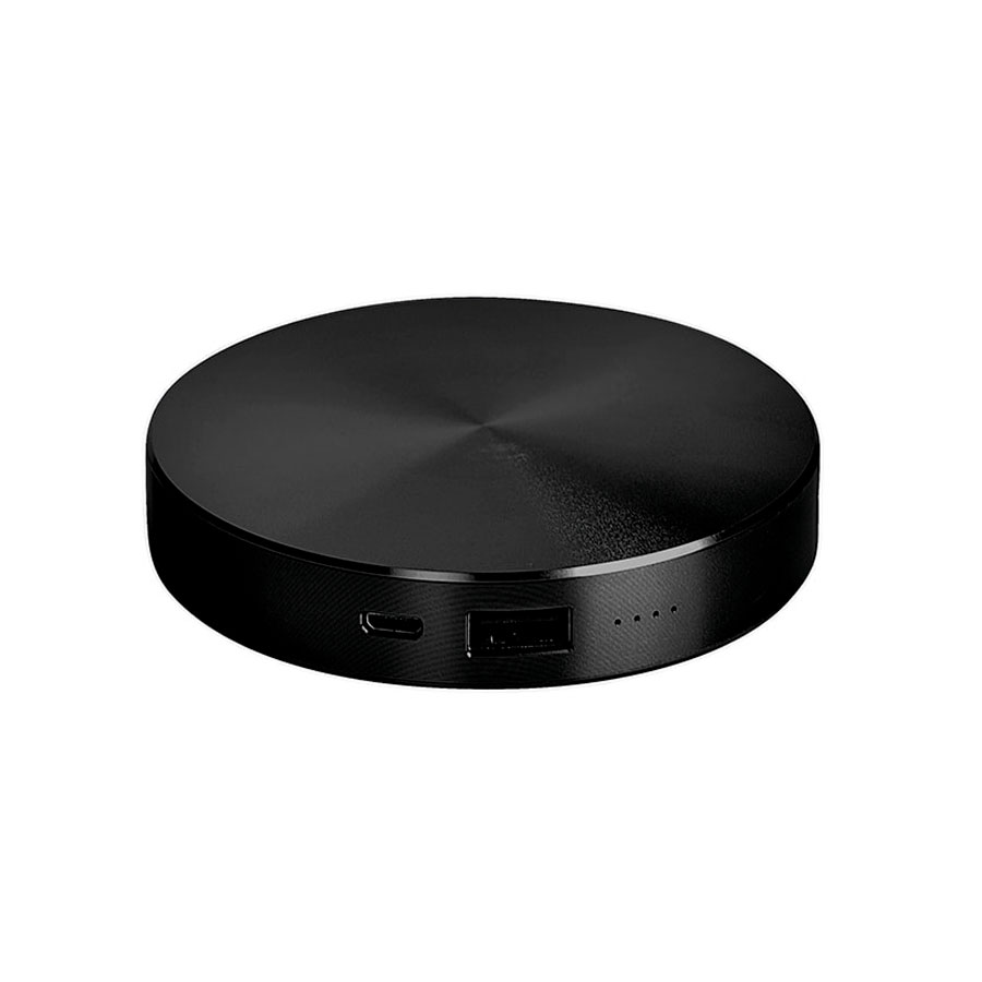 картинка Универсальный аккумулятор "UFO" (6000mAh) в подарочной коробке,темно-серый,8,6х1,5 см,металл от магазина