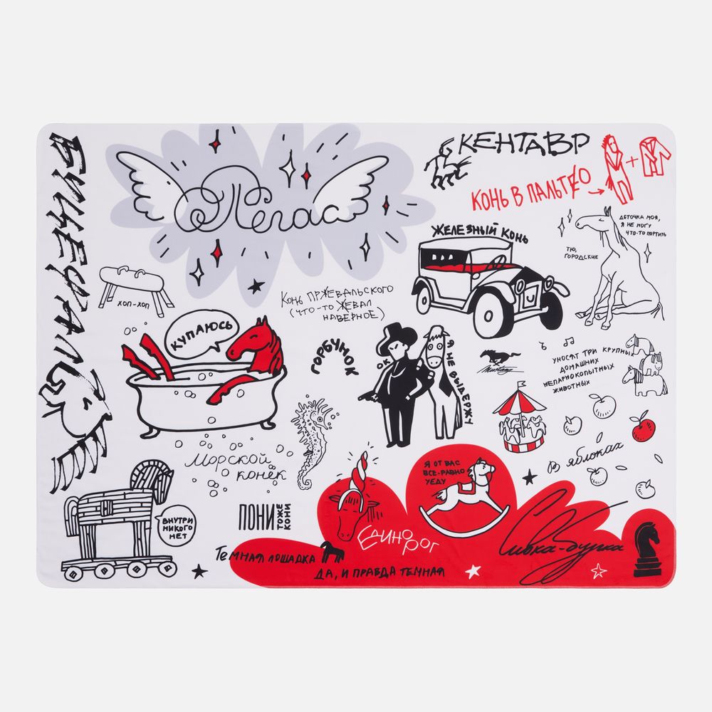 картинка Флисовый плед «Коневедение» от магазина