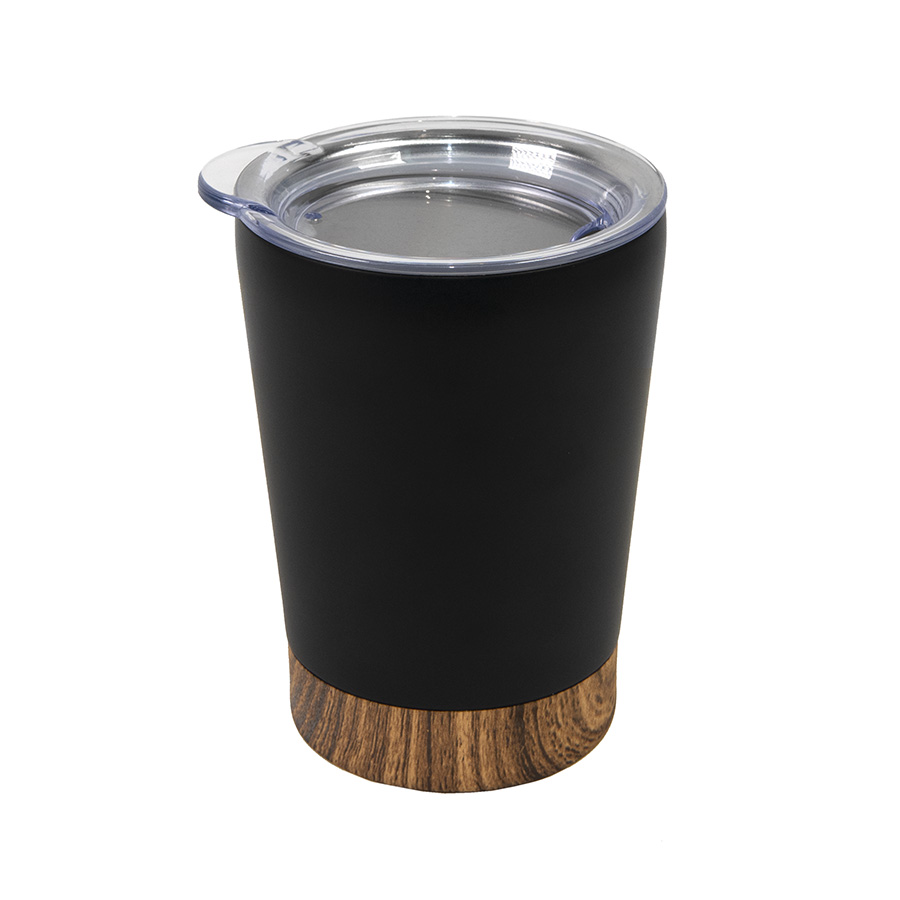 картинка Термокружка CARBON, сталь, черный, 350 мл от магазина