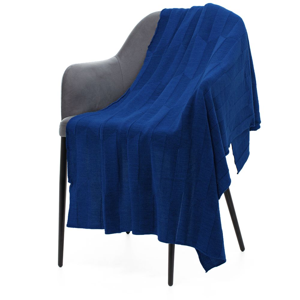 картинка Плед Rombus, темно-синий (кобальт) от магазина