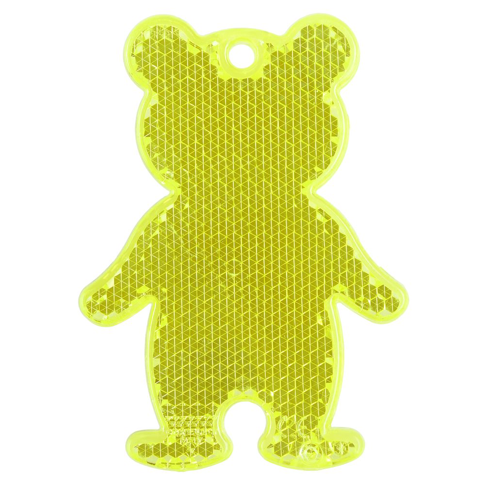 картинка Пешеходный светоотражатель «Мишка», неон-желтый от магазина