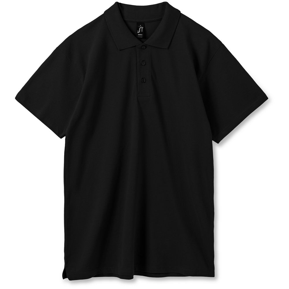 картинка Рубашка поло мужская Summer 170, черная от магазина