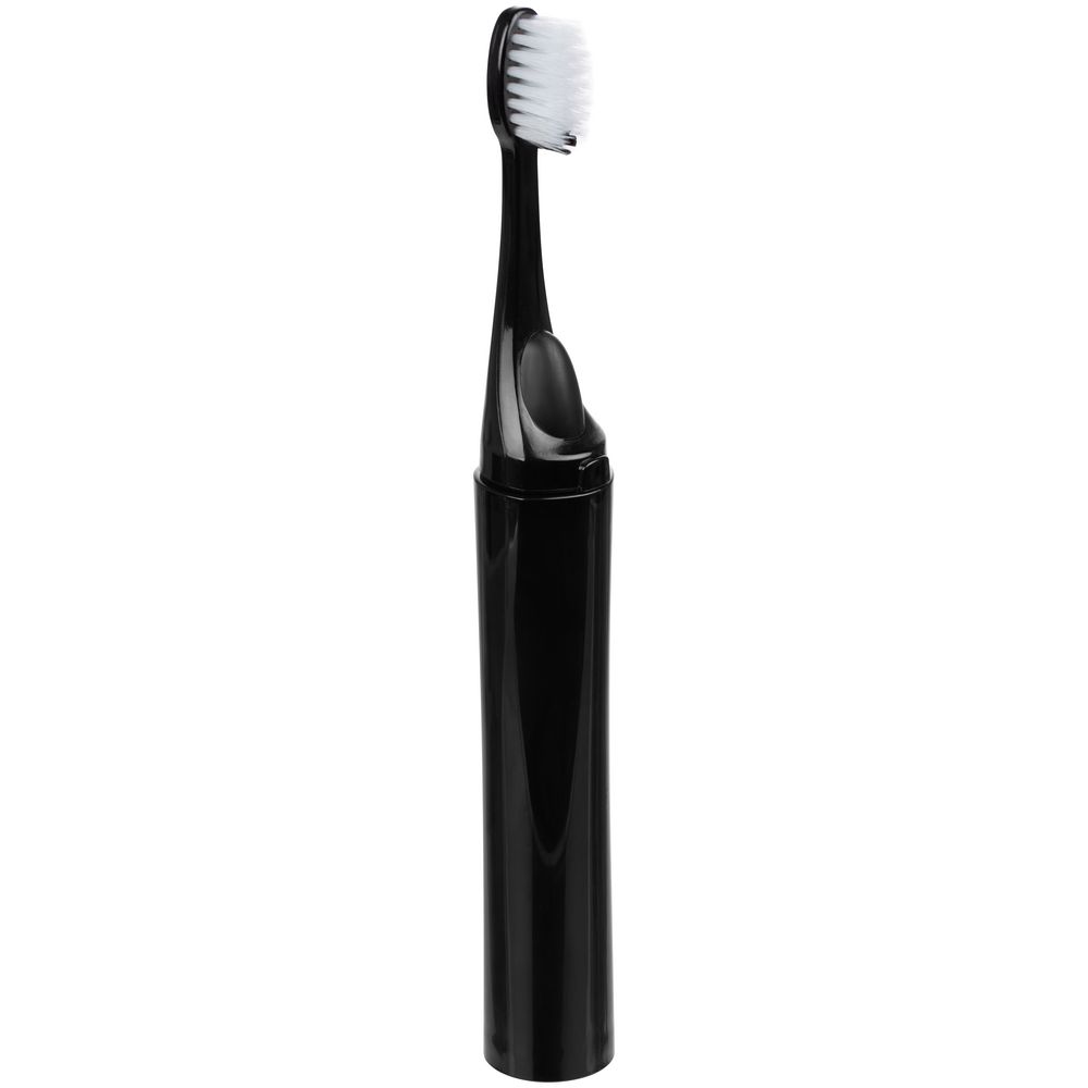 картинка Зубная щетка с пастой Push & Brush, черная от магазина