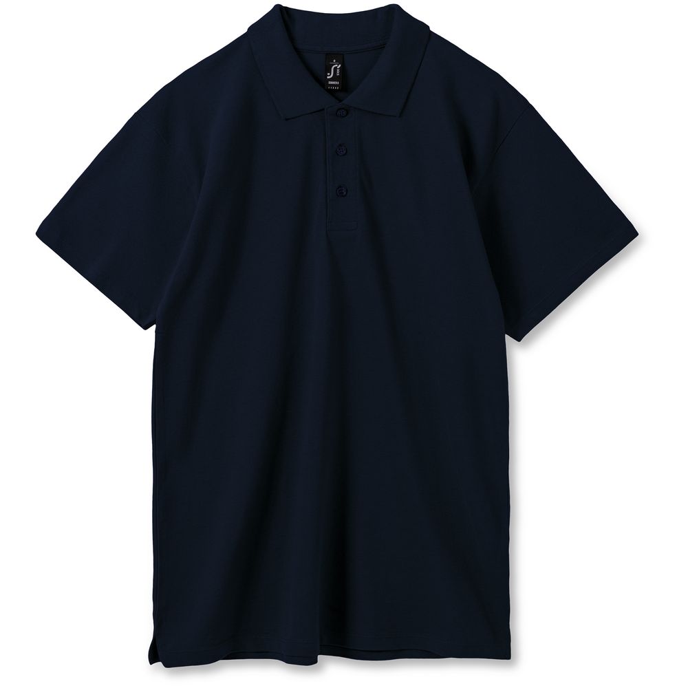 картинка Рубашка поло мужская Summer 170, темно-синяя (navy) от магазина