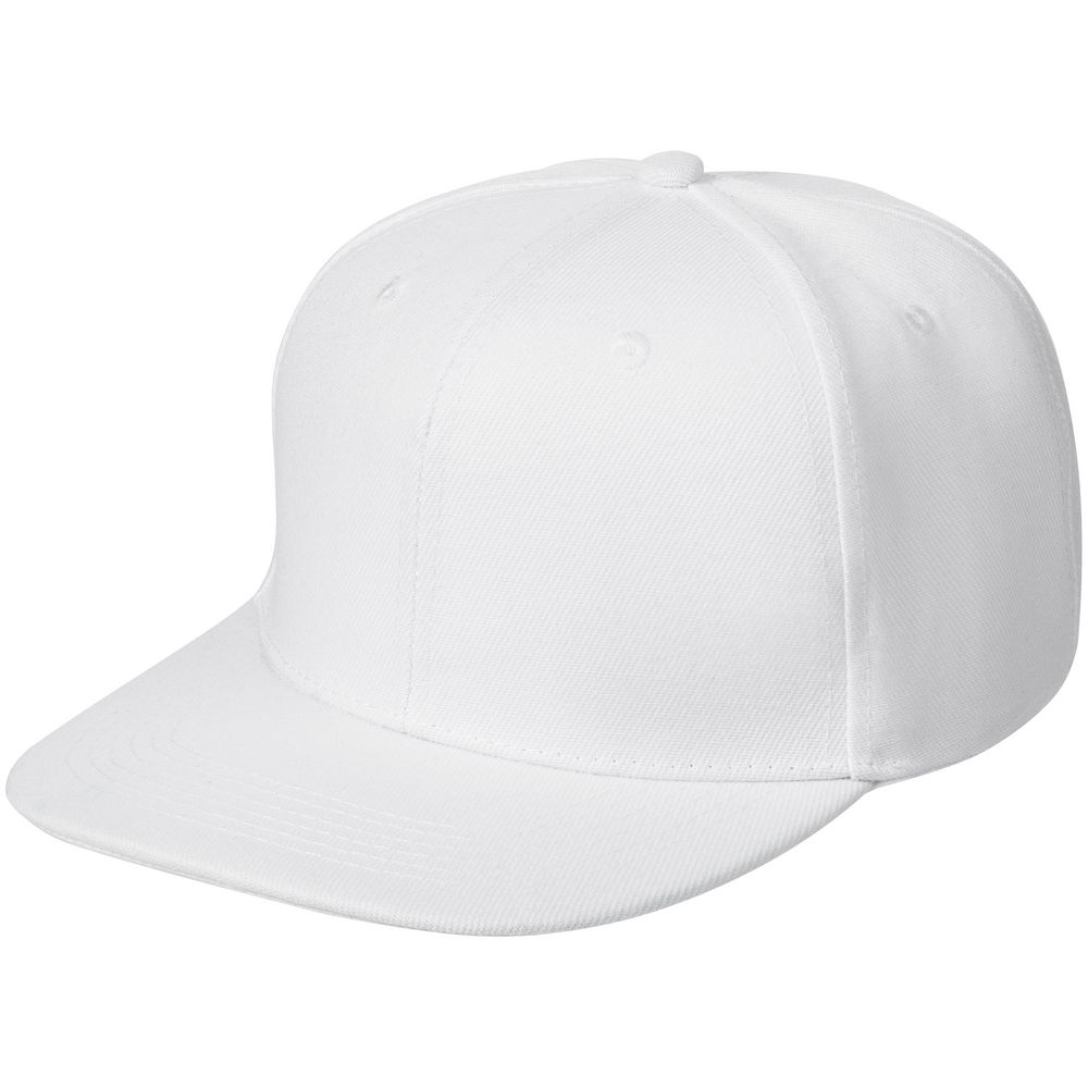 картинка Бейсболка Snapback с прямым козырьком, белая от магазина