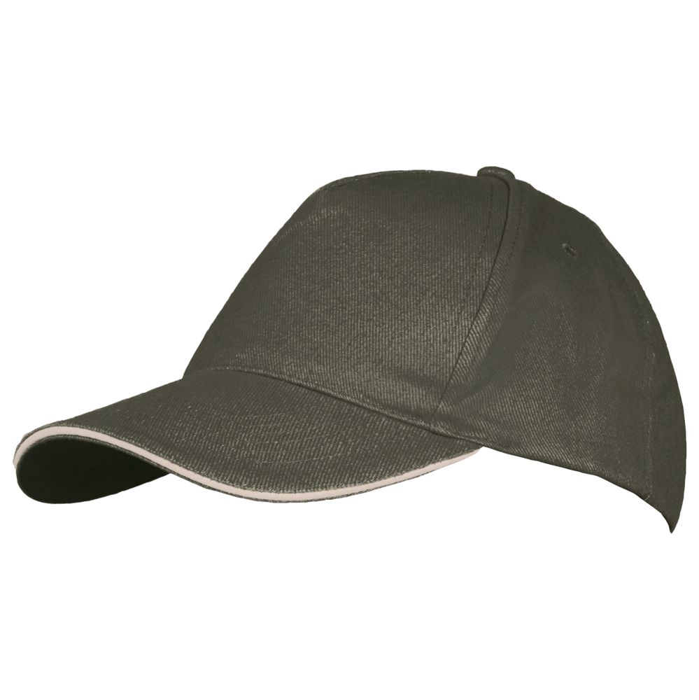 картинка Бейсболка Long Beach, хаки с бежевым от магазина