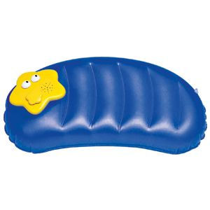 картинка Подушка надувная с FM-радио; синий с желтым; 44х20х24 см; пластик; тампопечать от магазина