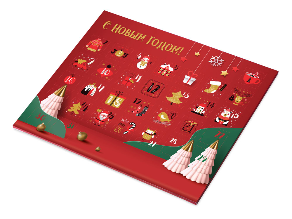 картинка Шоколадный адвент-календарь Festive от магазина