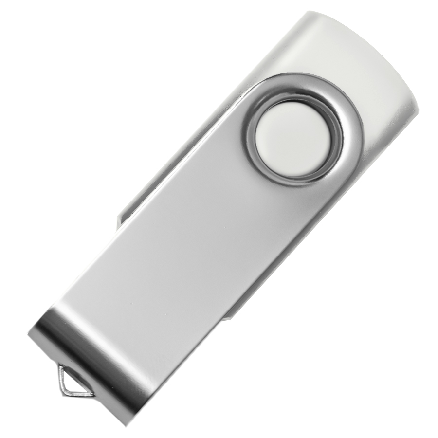 картинка USB flash-карта "Dot" (16Гб), белый, 5,8х2х1,1см,пластик металл от магазина