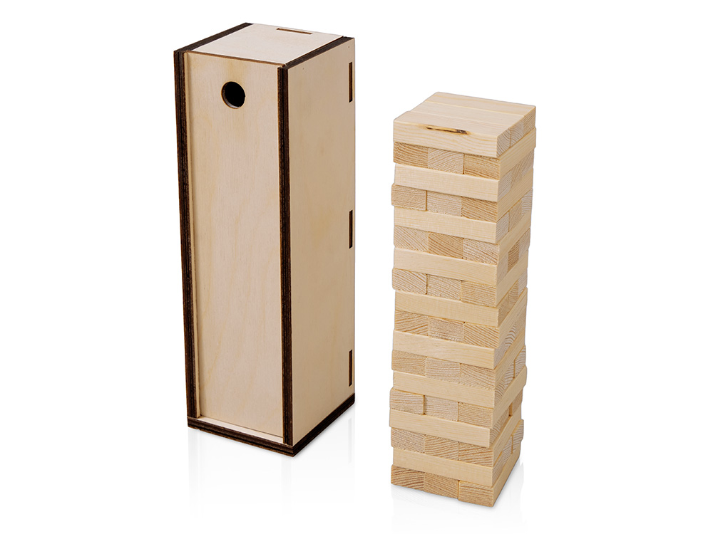 картинка Настольная игра из дерева Башня в деревянной коробке от магазина