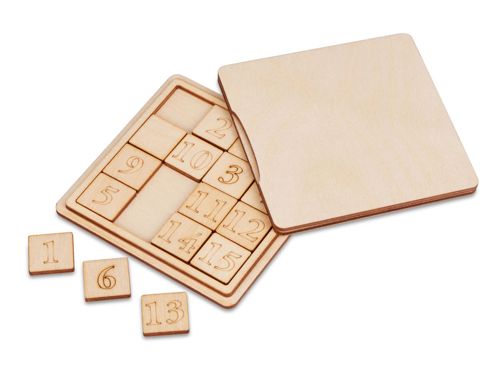 картинка Деревянная головоломка Пятнашки от магазина