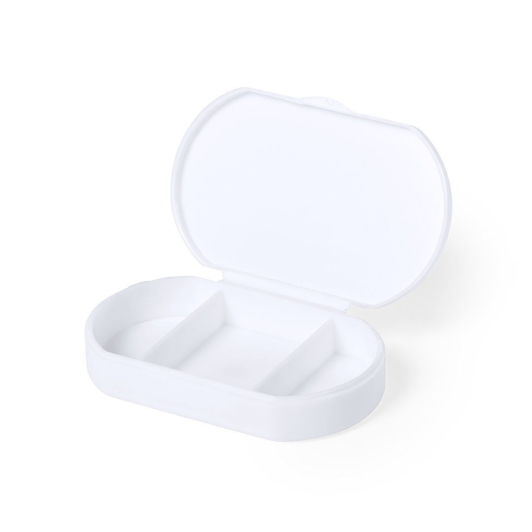 картинка Таблетница с антибактериальным покрытием HEMPIX, белый, пластик от магазина