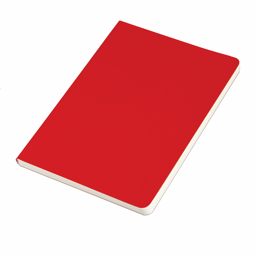 картинка Ежедневник недатированный Tony, А5, красный, кремовый блок в линейку от магазина