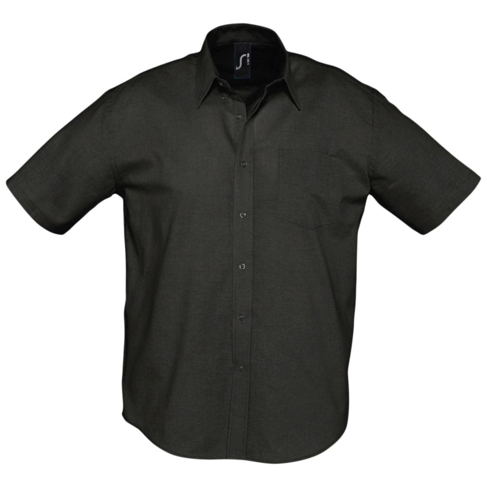 картинка Рубашка мужская с коротким рукавом Brisbane, черная от магазина
