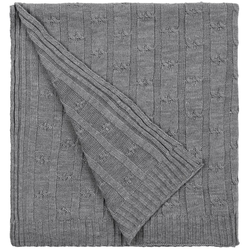 картинка Плед Trenza, серый от магазина