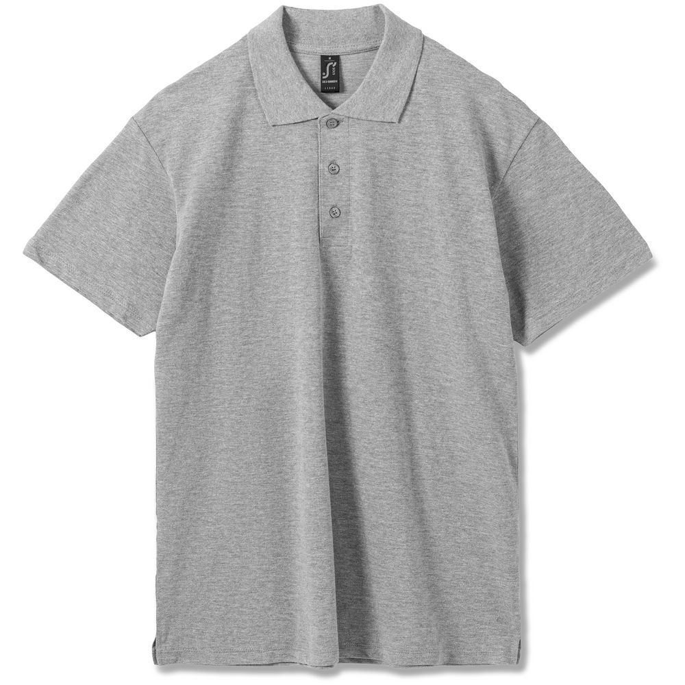картинка Рубашка поло мужская Summer 170, серый меланж от магазина