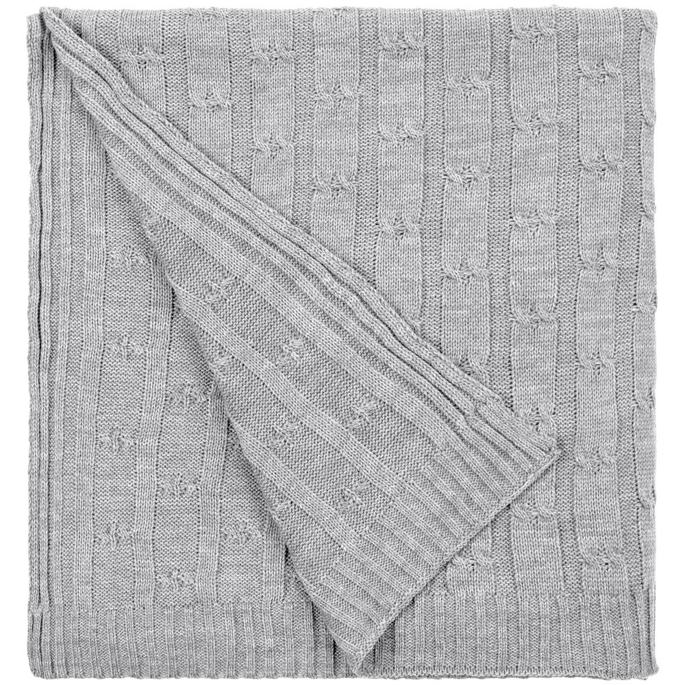 картинка Плед Trenza, светло-серый от магазина