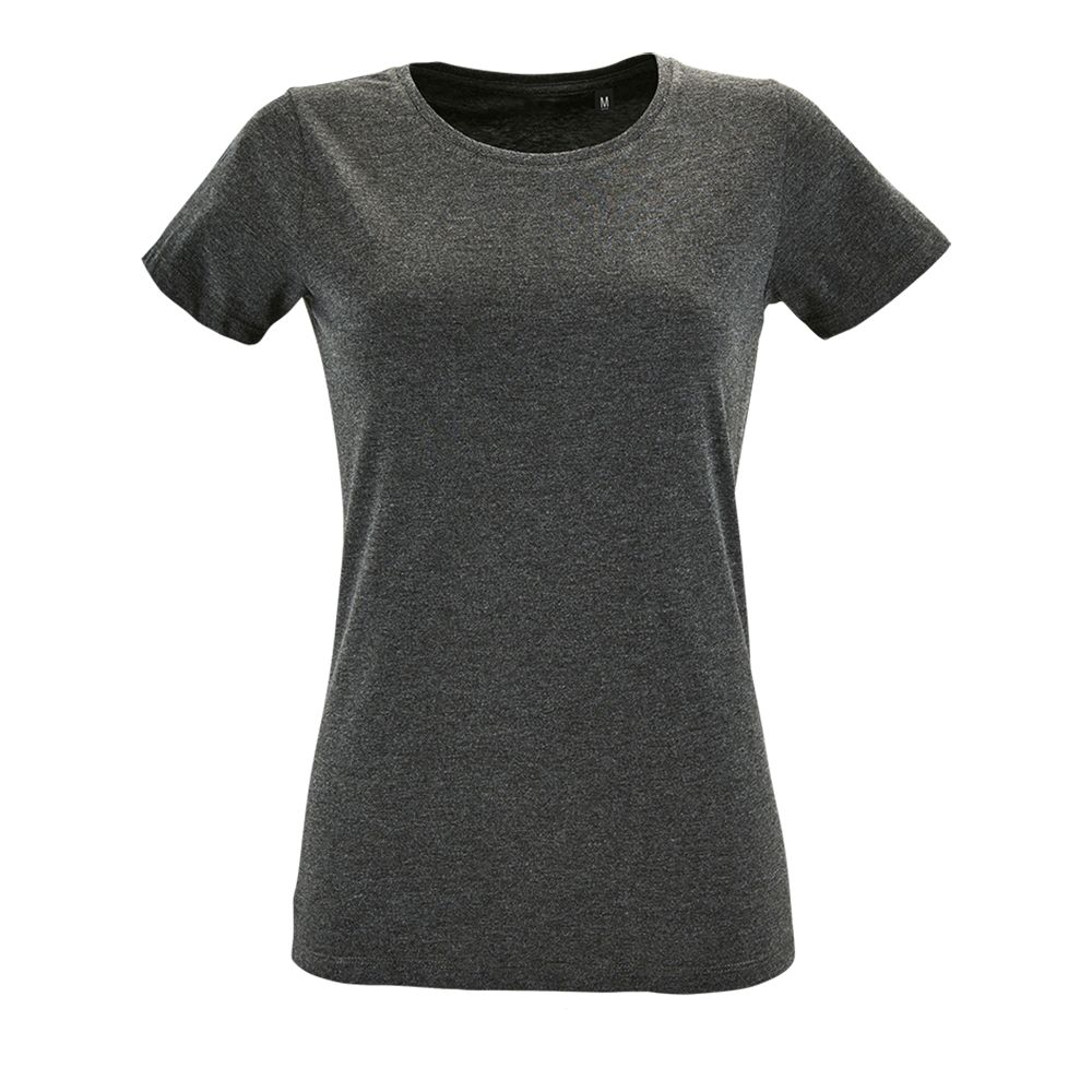 картинка Футболка женская Regent Fit Women, черный меланж от магазина