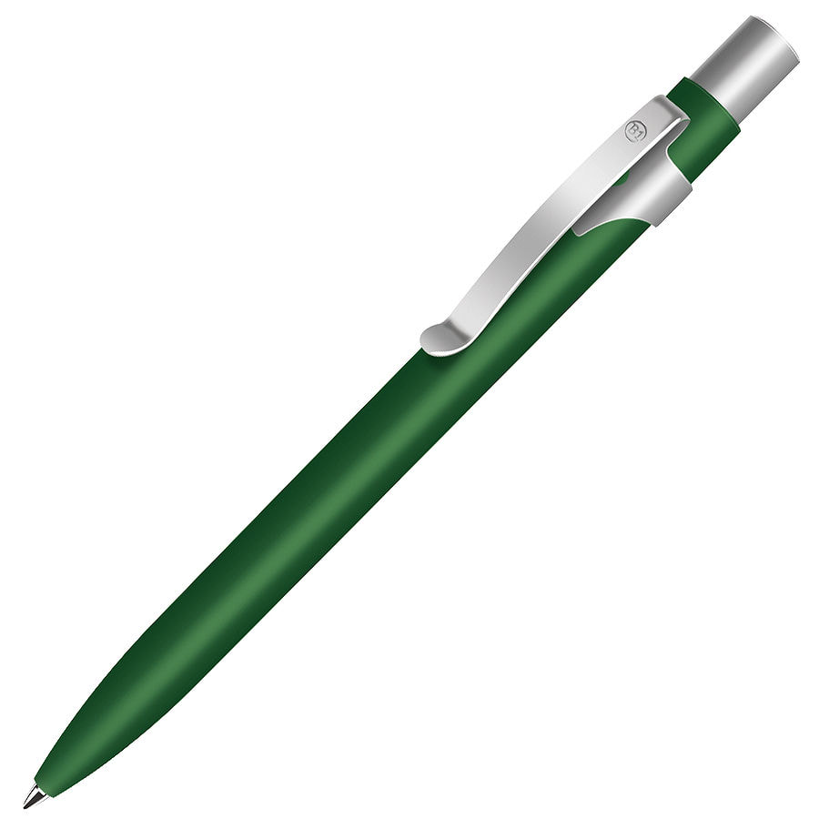 картинка ALPHA, ручка шариковая, зеленый/хром, металл от магазина