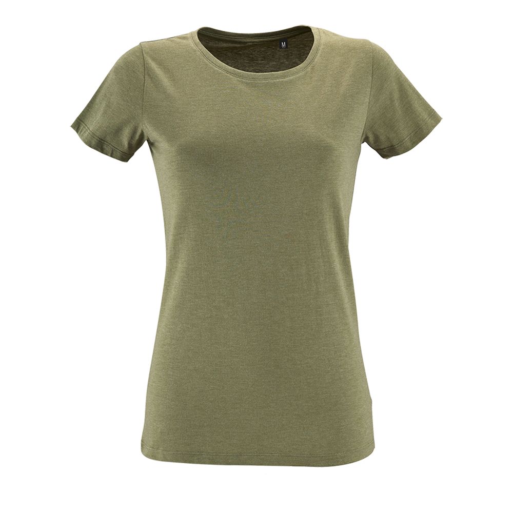 картинка Футболка женская Regent Fit Women, меланж хаки от магазина