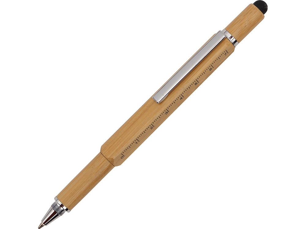 картинка Ручка-стилус из бамбука Tool с уровнем и отверткой от магазина
