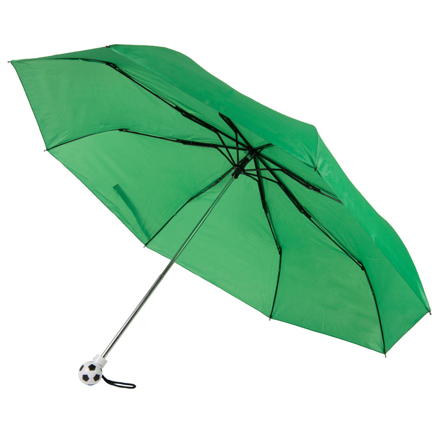 картинка Зонт складной FOOTBALL, механический, зеленый от магазина