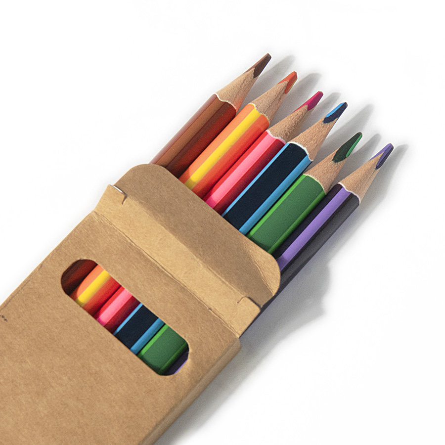 картинка Набор цветных карандашей двухцветных MERIDIAN, 6шт./12 цветов, дерево, картон от магазина