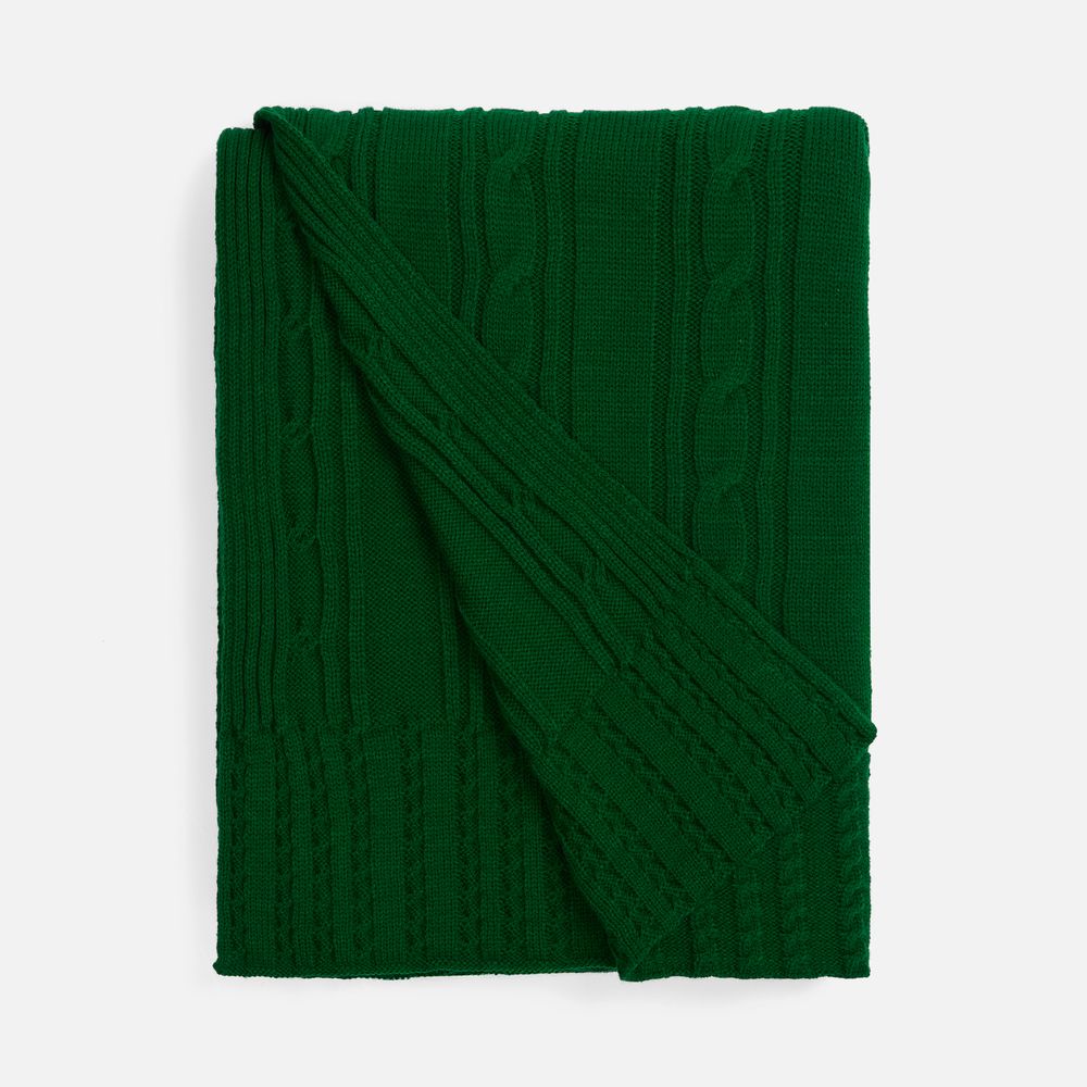 картинка Плед Remitti, глубокий зеленый от магазина