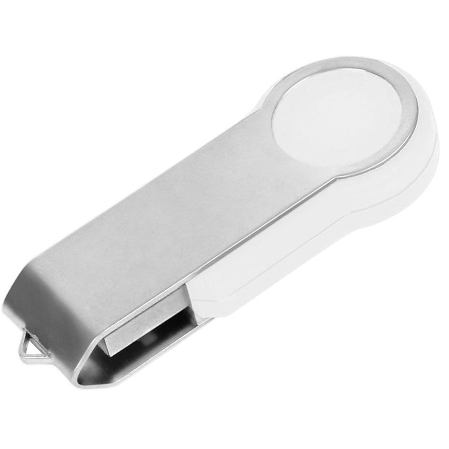 картинка USB flash-карта "Swing" (4Гб),,белая,6х2,3х1см,металл,пластик от магазина